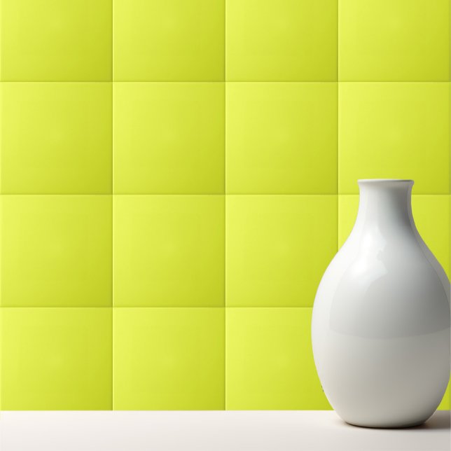 Solid bright sweet lemon yellow ceramic tile (Creator Uploaded)