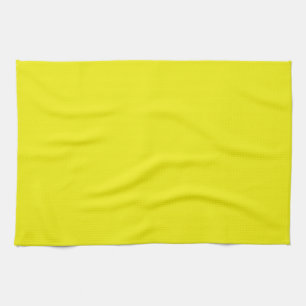 Solid Bright Yellow Kitchen Towel