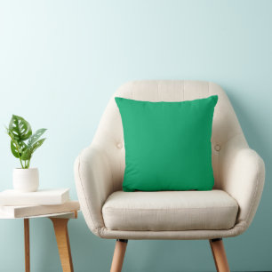 Solid brilliant green cushion