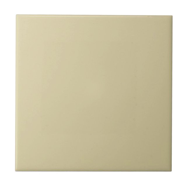Solid Buff Reproduction Wall Backsplash Ceramic Tile (Front)