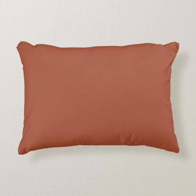 Solid Burnt Orange  Decorative Cushion (Front)