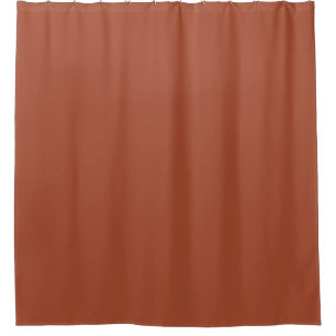 Solid Burnt Orange Shower Curtain