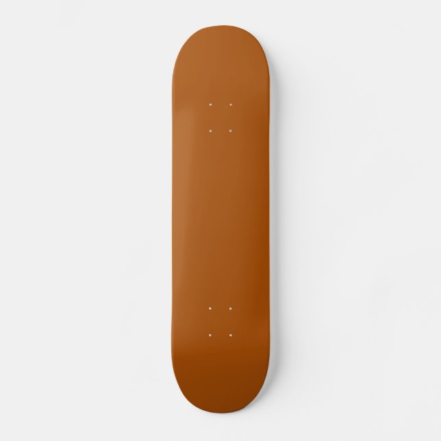 Solid Burnt Orange Skateboard (Front)