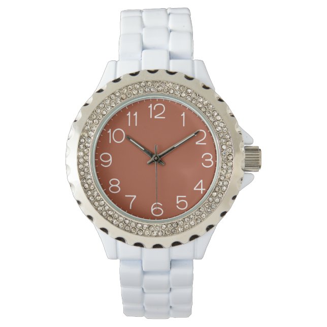 Solid Burnt Orange  Watch (Front)