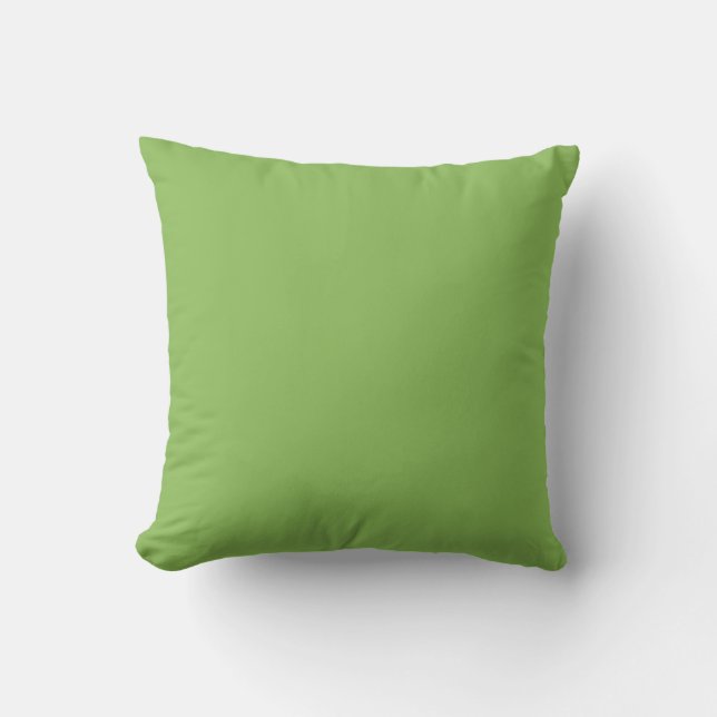 Solid cabbage green cushion (Front)