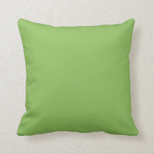 Solid cabbage green cushion