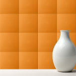 Solid Calendula orange Ceramic Tile<br><div class="desc">Solid Calendula orange design.</div>