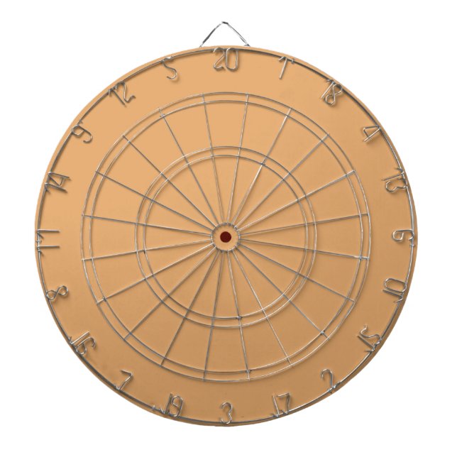Solid cappuccino beige light brown dartboard (Front)