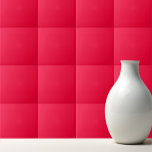 Solid carmine vivid red ceramic tile<br><div class="desc">Solid color carmine vivid red design.</div>