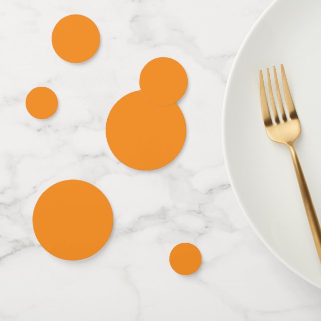 Solid carrot orange confetti (Group)