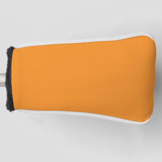 Solid carrot orange golf head cover (Front)