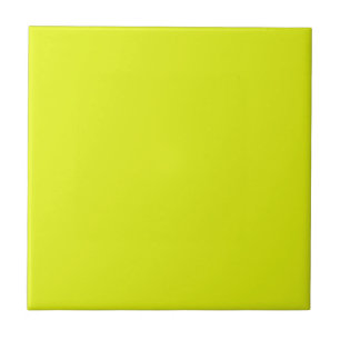 Solid Chartreuse Color Ceramic Tile