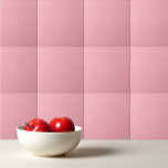 Solid cherry blossom pink ceramic tile<br><div class="desc">Solid colour cherry blossom pink design.</div>