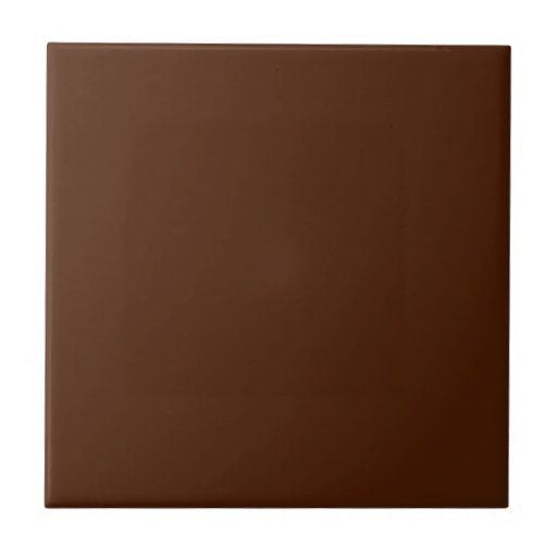 Solid Chocolate Brown Ceramic Tile | Zazzle