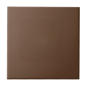 Solid Chocolate Brown Ceramic Tile 5