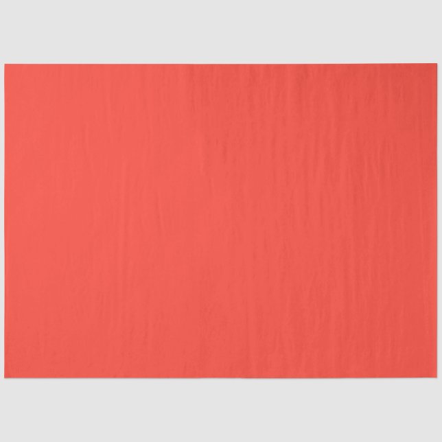 Solid cinnabar bright red tissue paper (Front)