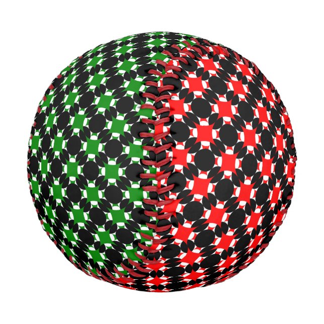 Solid Circle Cross by Kenneth Yoncich Baseball (Angled)