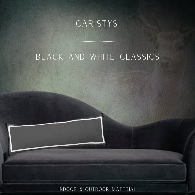 Solid Classic Charcoal Grey with White Trim   Body Cushion (Creator Uploaded)