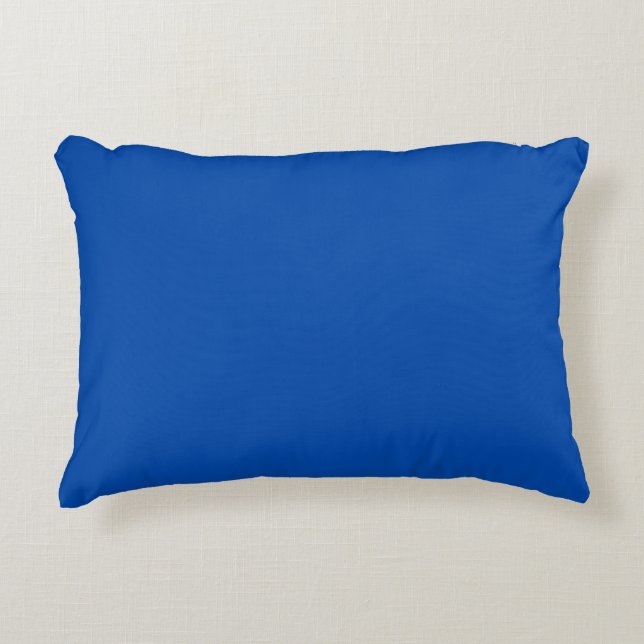 Solid Cobalt Blue Accent Pillow (Front)