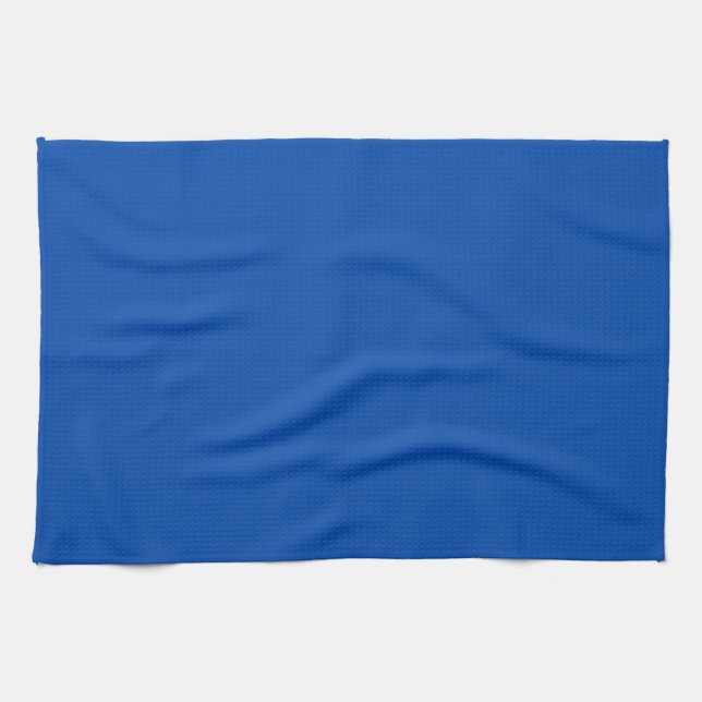 Solid Cobalt Blue Kitchen Towel (Horizontal)