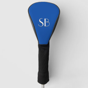 Solid Cobalt Blue Monogram Golf Head Cover