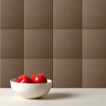 Solid cocoa brown ceramic tile<br><div class="desc">Solid cocoa brown design.</div>