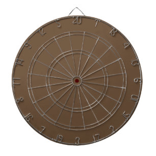 Solid cocoa brown dartboard