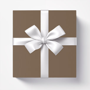 Solid cocoa brown wrapping paper