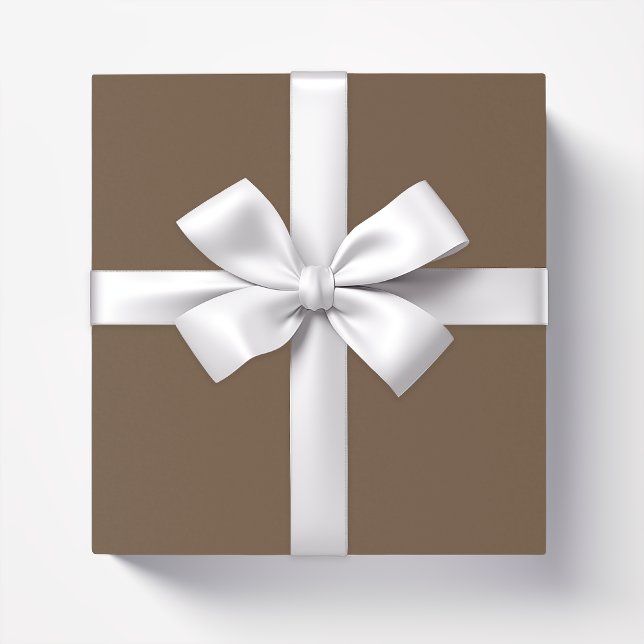 Solid cocoa brown wrapping paper (Creator Uploaded)
