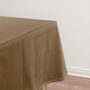 Solid coffee brown tablecloth