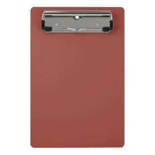 Solid Cognac Color Minimalist Plain Modern Mini Clipboard