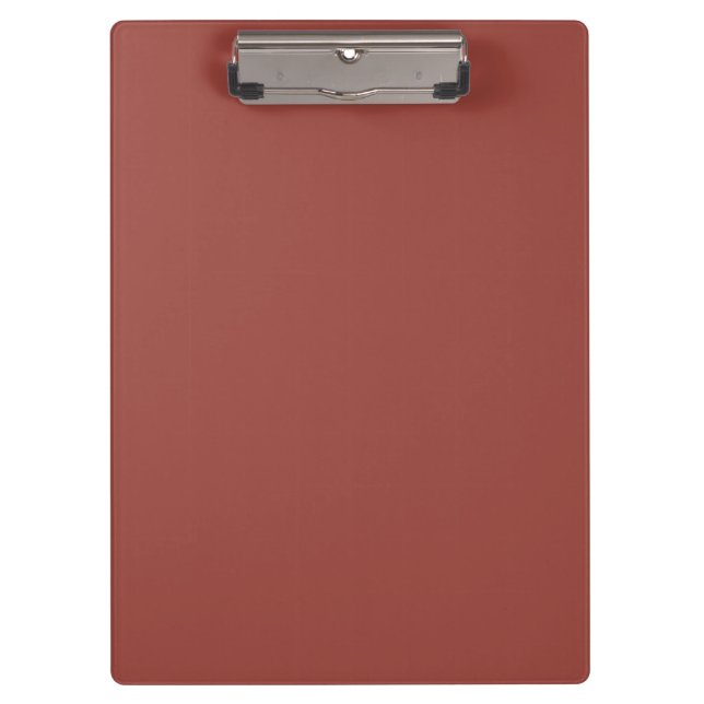 Solid Cognac Colour Minimalist Plain Modern Clipboard (Front)
