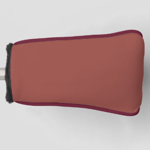 Solid Cognac Colour Minimalist Plain Modern Golf Head Cover