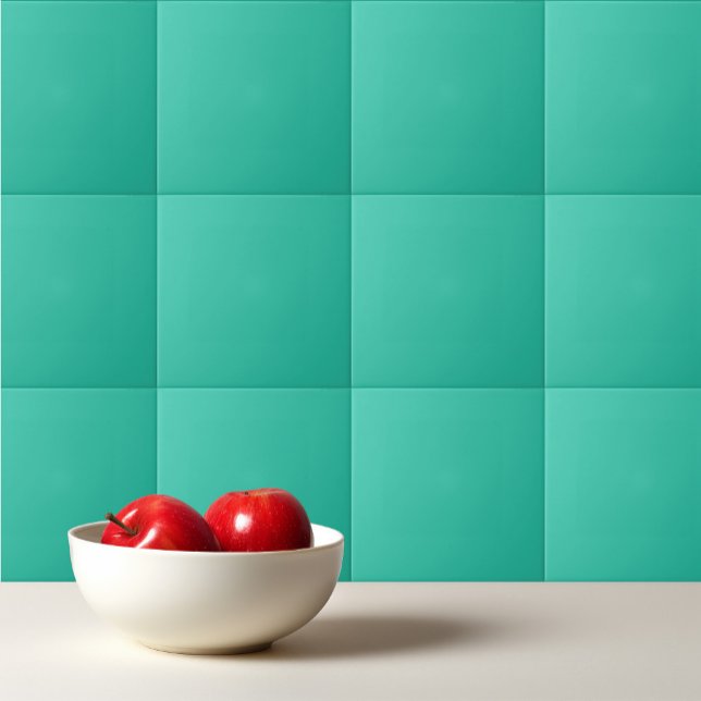 Solid cold green ceramic tile (Creator Uploaded)