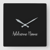 Solid Color Basic Black Modern Stylish