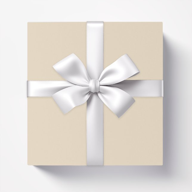 Solid color cream light beige wrapping paper (Creator Uploaded)