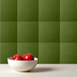 Solid color dark army green ceramic tile<br><div class="desc">Solid color dark army green design.</div>