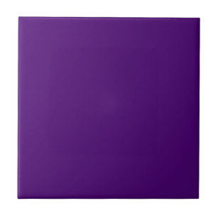 Solid Dark Purple Color Decorative Ceramic Tiles | Zazzle