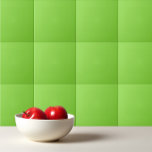 Solid color kiwi green ceramic tile<br><div class="desc">Solid color light green design.</div>