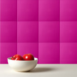 Solid color light berry pink fuchsia ceramic tile<br><div class="desc">Solid color light berry pink fuchsia design.</div>