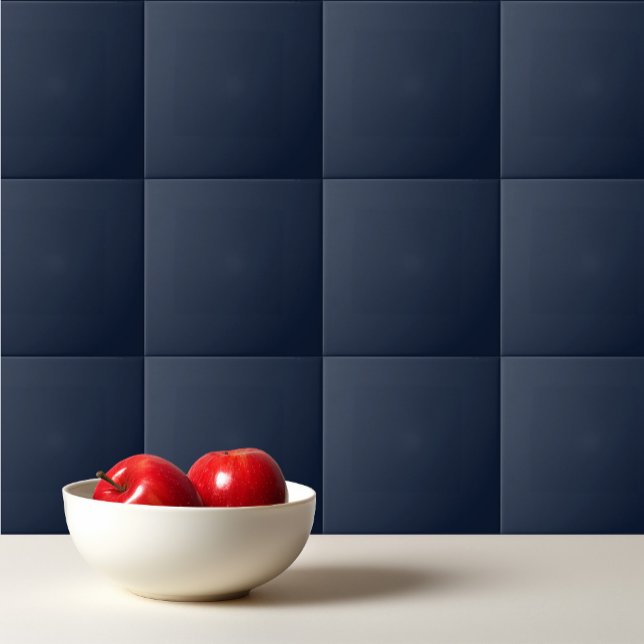 Solid color navy deep sea blue ceramic tile (Creator Uploaded)