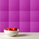 Solid color neon purple ceramic tile<br><div class="desc">Trendy simple design in neon purple solid color.</div>