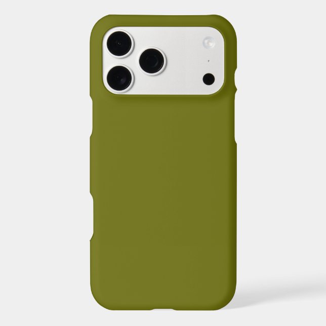 Solid color olive green (Back)