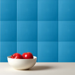 Solid color peacock blue ceramic tile<br><div class="desc">Solid color peacock blue design.</div>
