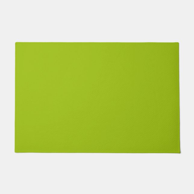 solid color pistachio green doormat (Front)