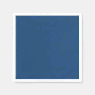 Solid color plain dark blue Winter night Skies Napkin