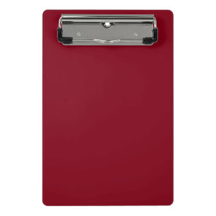  Solid color plain Garnet Red Mini Clipboard