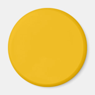 Solid color plain hot yellow freesia magnet