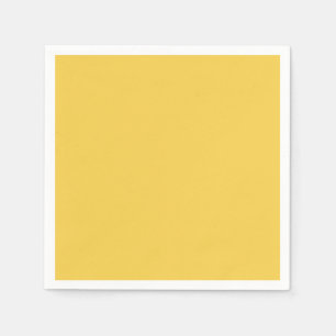 Solid color plain Marigold Yellow Napkin