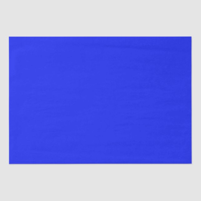 Solid color plain sapphire bright blue tissue paper (Front)